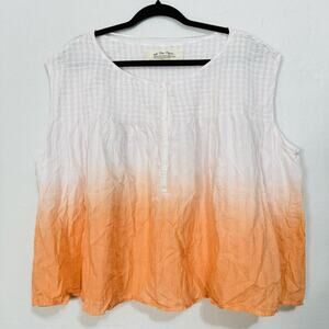 Free People We The Free LARGE Ombre Top Little Bit of Something Oversized NWOT